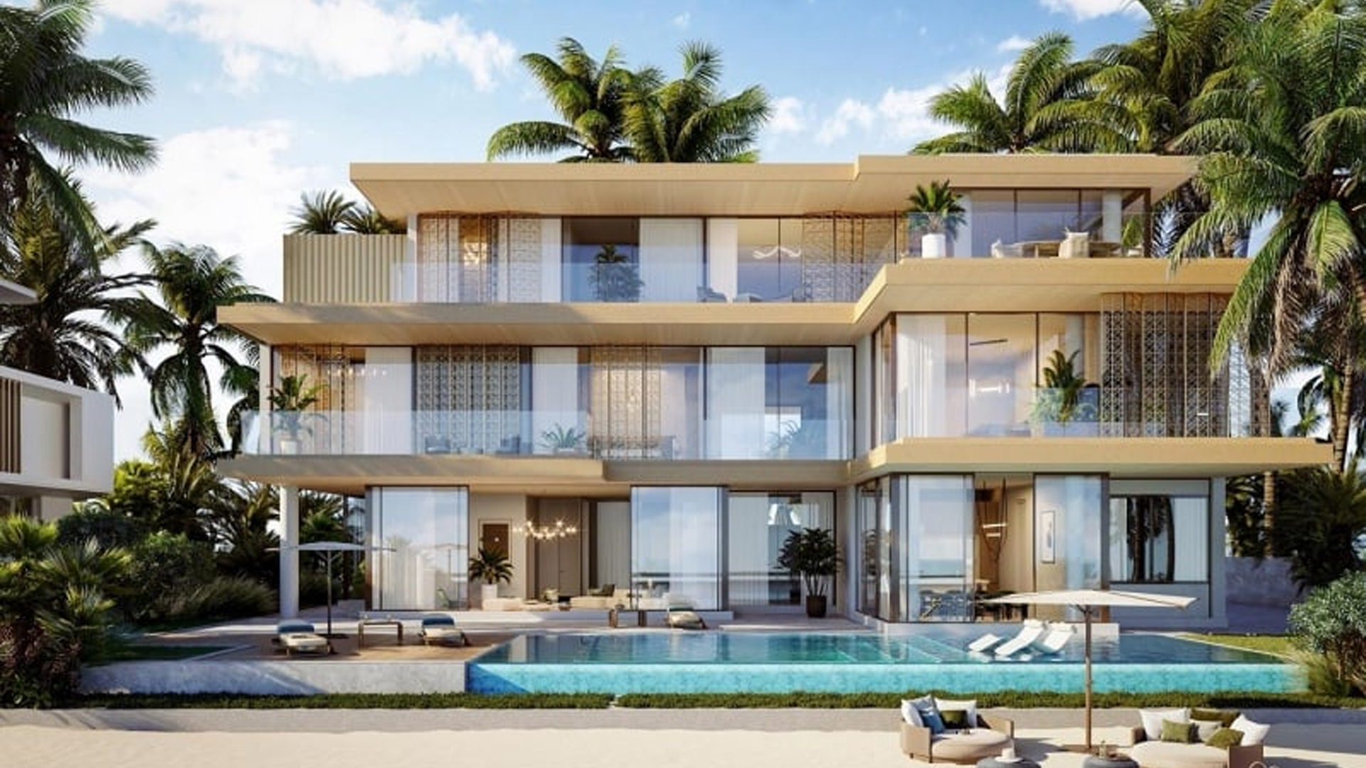 Structural works in progress at Palm Jebel Ali