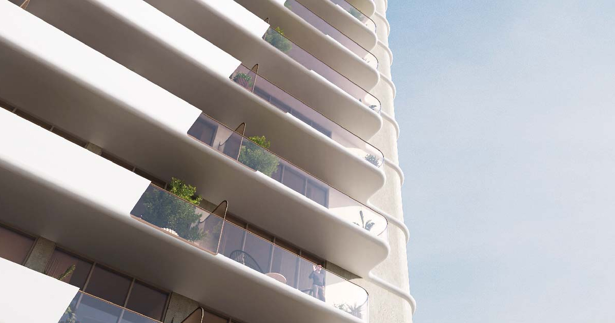 Pearl House 1 – façade and balconies